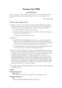 Census Act 1920