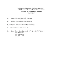 Documents Presented by Center for Auto Safety to the MSTRS Meeting (PDF)