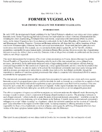 Former Yugoslavia