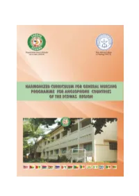 Harmonized Curriculum for General Nursing Programme for Anglophone Countries of the Ecowas Region
