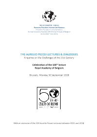 The Aurelio Peccei Lectures & Dialogues