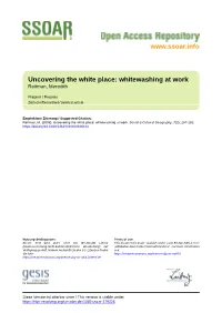 Uncovering the White Place: Whitewashing at Work Reitman, Meredith
