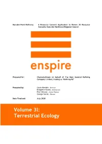 Volume 3L: Terrestrial Ecology