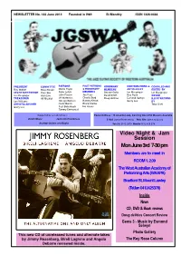 JGSWA Newsletter