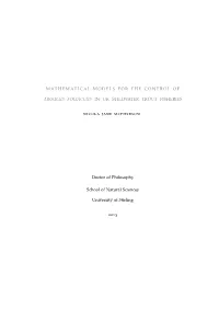 Mathematical Models for the Control of Argulus Foliaceus in UK Stillwater