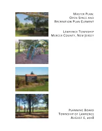 Open Space and Recreation Plan Element, Dated August 6, 2020