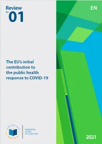 Review No 01/2021: the EU's Initial Contribution to the Public Health