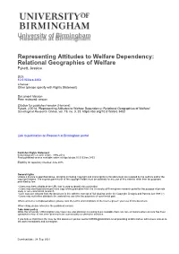 University of Birmingham Representing Attitudes To