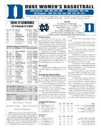 2016-17 WBB Game Notes