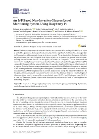 An Iot-Based Non-Invasive Glucose Level Monitoring System Using Raspberry Pi
