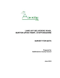 Land Off Belvedere Road, Burton-Upon-Trent, Staffordshire