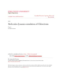 Molecular Dynamics Simulation of Chlorotoxin Peng Li Iowa State University