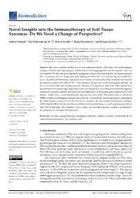 Novel Insights Into the Immunotherapy of Soft Tissue Sarcomas: Do We Need a Change of Perspective?