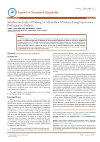 Satisfaction Study of Padang Air Manis Beach Visitors Using Importance Performance Analysis Yenida1*, Zaitul Ikhlas Saad2 and Alhapen R