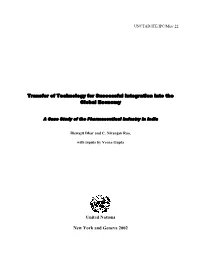 Transfer of Technology for Successful Integration Into the Global Economy