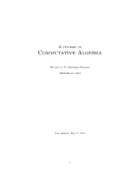 Commutative Algebra