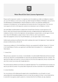 Epic Games End User License Agreement