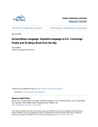 Impeded Language in EE Cummings' Poetry and Xu
