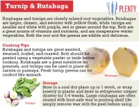 Turnip & Rutabaga