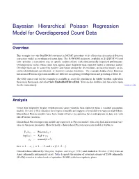 Bayesian Hierarchical Poisson Regression Model for Overdispersed Count Data
