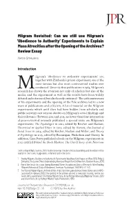 Can We Still Use Milgram's 'Obedience to Authority' Experiments to Explain Mass Atrocities After the Op