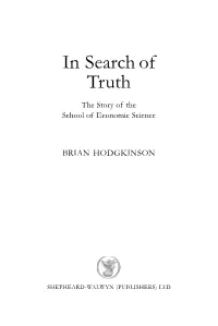 In Search of Truth