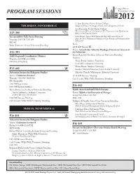 Program Sessions