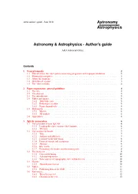 See PDF Version of the A&A Author's Guide