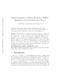 Sharp Inequalities Between Harmonic, Seiffert, Quadratic and Contraharmonic Means