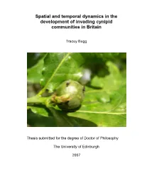 Spatial and Temporal Dynamics in the Development of Invading Cynipid Communities in Britain