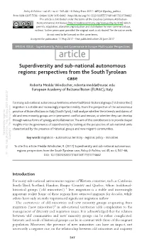 Superdiversity and Sub-National Autonomous