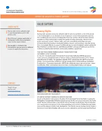 Value Capture Quick Facts