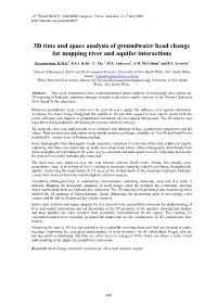 3D Time and Space Analysis of Groundwater Head Change for Mapping River and Aquifer Interactions