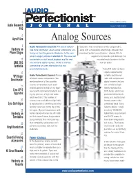 Ayre P-5Xe Analog Sources