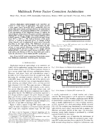 Multitrack Power Factor Correction Architecture Minjie Chen, Member, IEEE, Sombuddha Chakraborty, Member, IEEE, and David J