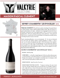 Pascal Clement Gevrey-Chambertin