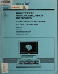 An Overview of Artificial Intelligence and Robotics