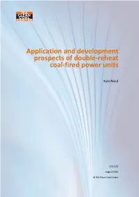 Application and Development Prospects of Double-Reheat Coal-Fired Power Units