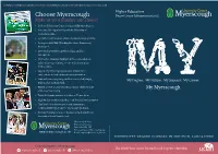 Choose Myerscough Degree Course Information 2020/21 Make Us Your Number One Choice!