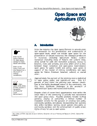 Open Space and Agriculture (OS)