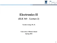 Output Impedance for the Current Source? ➔ Ideally, It’S Infinite