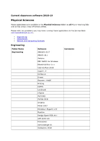 Physical Sciences