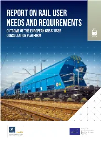 Report on Rail User Needs and Requirements