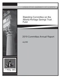 2019 Annual Report of the Standing