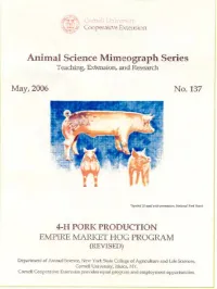 4-H Pork Production Manual