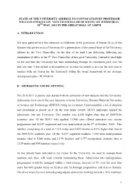 Convocation Address W O Ellis.Pdf