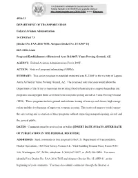 Docket No. FAA-2016-7055; Airspace Docket No