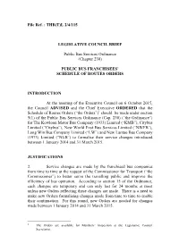 File Ref. : THB(T)L 2/4/115 LEGISLATIVE COUNCIL BRIEF