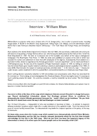 Interview - William Blum Written by E-International Relations