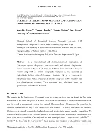 Isolation of Ellagitannin Monomer and Macrocyclic Dimer from Castanopsis Carlesii Leaves